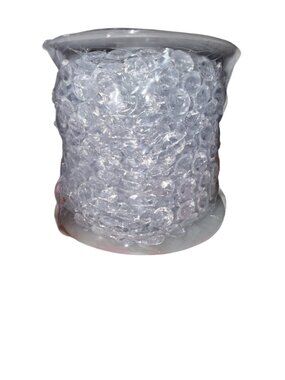 Bead Landing Clear Plastic Garland 10mm 16.6 Yards For DIY Crafts & Decor